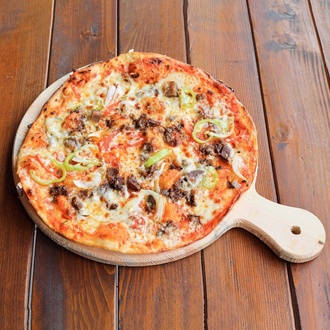 Kavurmalı Pizza (Büyük Boy) görseli