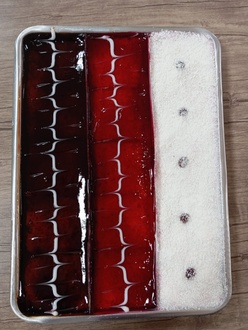 3'Lü Karamelli & Frambuazlı & Hindistan Cevizli Trileçe (Tepsi) (2450-2600 Gr.) görseli