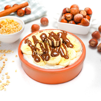 Çikolata Soslu Muzlu Hamsiköy Sütlacı görseli