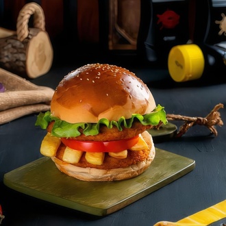 Double Tavuk Burger görseli