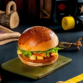 Kaşarlı Tavuk Burger görseli