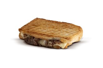 Tost Ekmeğine Kavurmalı Kaşarlı Tost görseli