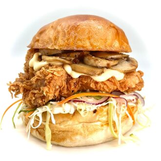 Truffle Mushroom Chicken Burger görseli