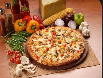 Büyük Boy  Sebzeli Pizza görseli