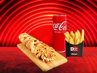 Mega Xl Tavuk Döner Dürüm Menü görseli