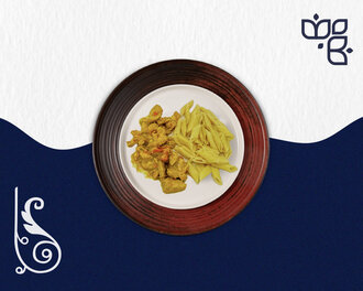 Köri Soslu Tavuk & Penne Makarna görseli