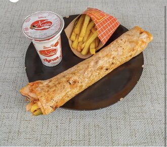 Tavuk Döner Dürüm (Tam) Menü görseli