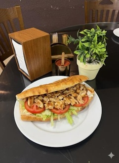 Yarım Ekmek Arası Tavuk Kuşbaşı Şiş görseli