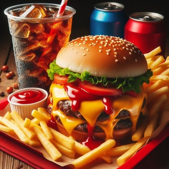 Double Cheeseburger Menü görseli