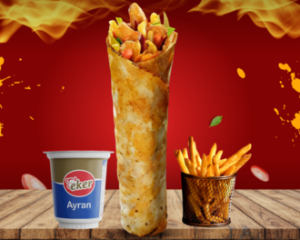 Tavuk Döner Dürüm (Medium) Menü görseli
