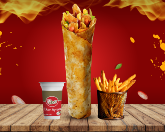 Tavuk Döner Dürüm (Small) Menü 1 görseli