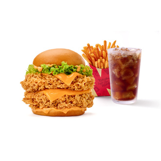Double Crispy Burger Menü görseli