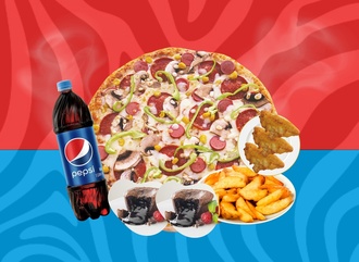 Süper Büyük Menü (4 Kişilik) görseli