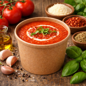 Köz Patlıcanlı Domates Çorbası görseli