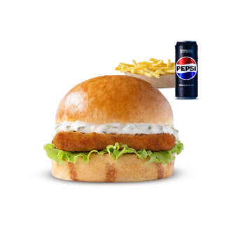 Fish Burger Menü görseli