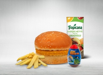 Jr. Kids Chicken Burger Menü 1 görseli