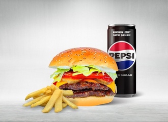 Jr. Double Cheeseburger Menü görseli