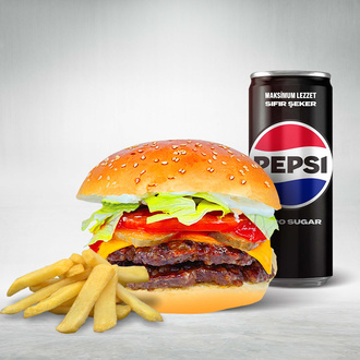 Jr. Double Cheeseburger Menü görseli
