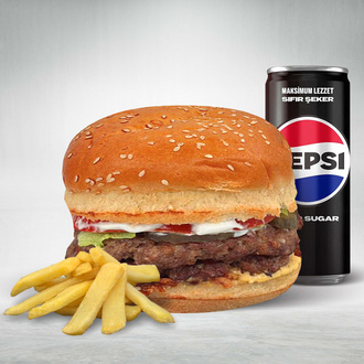Big Double Burger Menü görseli