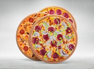 3'Lü Büyük Boy Klasik Pizza görseli