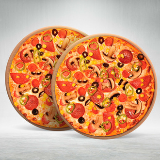 2 Adet Orta Bol Karışık Pizza görseli