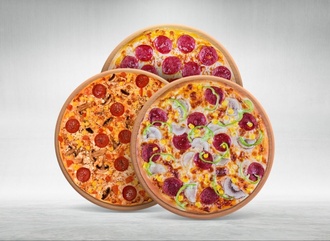 3'Lü Klasik Pizza (Küçük Boy) görseli