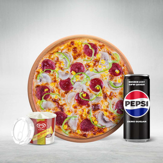 Orta Boy Pizza Dondurma Menü görseli