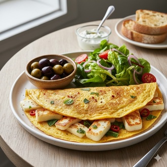 Halloumi Omelette görseli