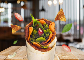 Mega Çiğ Köfte Dürüm+ Ayran  Menü görseli