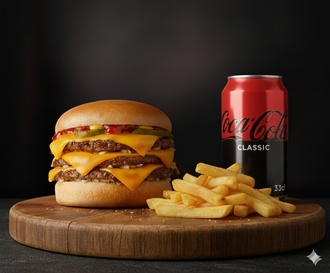 Triple Burger Menü görseli
