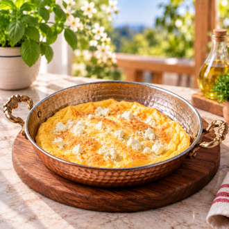 Beyaz Peynirli Omlet görseli