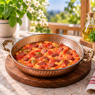 Sucuklu Menemen görseli