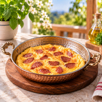 Sucuklu Omlet görseli