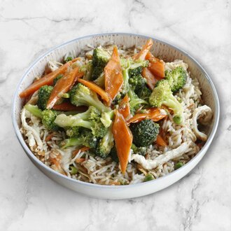 Tavuklu Pilav Üstü Sarımsak Soslu Brokoli görseli