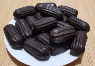 Çikolata Kaplı İçi Sütlü Tulumba Tatlısı (500 Gr.) görseli