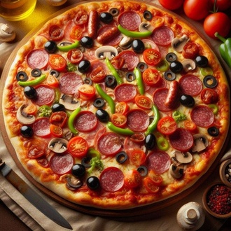Karışık Pizza (Büyük Boy) görseli