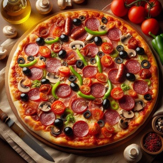 Karışık Pizza (Orta Boy) görseli