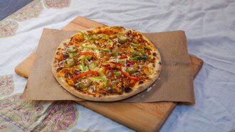 Bbq Tavuklu Fajita Pizza görseli