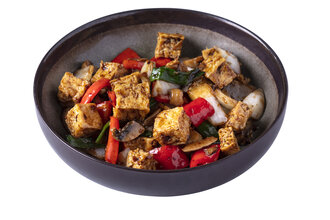 Siyah Fasulye Soslu Tofu / Tofu With Black Bean Sauce görseli