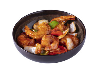 Tatlı Ekşi Soslu Karides / Shrimp With Sweet & Sour Sauce görseli