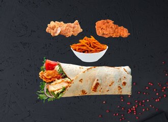 Çıtır Tavuk Dürüm & Çıtır Tavuk (1 Kişilik) Menü görseli