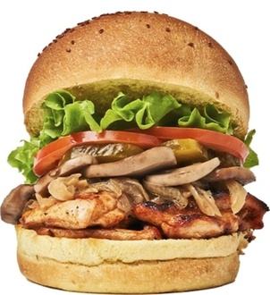 Tavuk Fileto Burgerini Kendin Oluştur (Büyük Boy) görseli