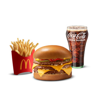 Triple Cheeseburger Menü görseli