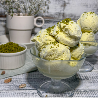 Artizan Dondurma Fıstıklı(şeker İlavesiz, %100 Jersey İnek Sütü)(200ml) görseli