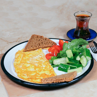 Beyaz Peynirli Omlet görseli