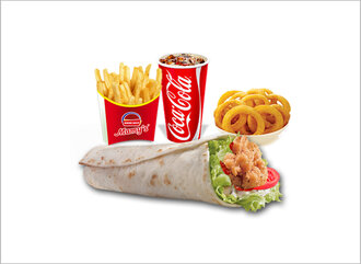 Hot Chicken Wrap Menü + Çıtır Soğan 5 Li görseli