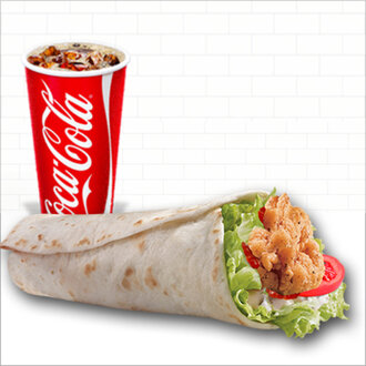 Hot Chicken Wrap & İçecek Menü görseli