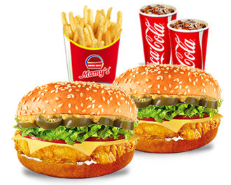 2'Li Double Jalapeno Chicken Burger Menü görseli