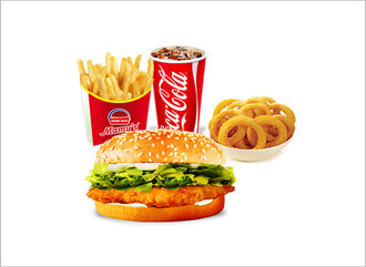 Tavukburger Menü + Çıtır Soğan 5 Li görseli