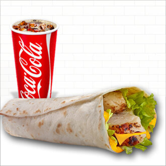 Chicken Grill Wrap & İçecek Menü görseli